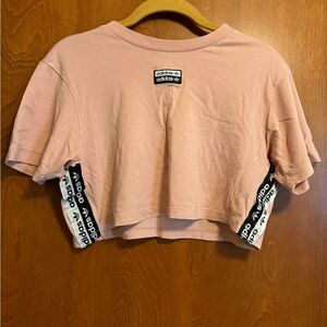 Adidas Pink Boxy Crop Tee
